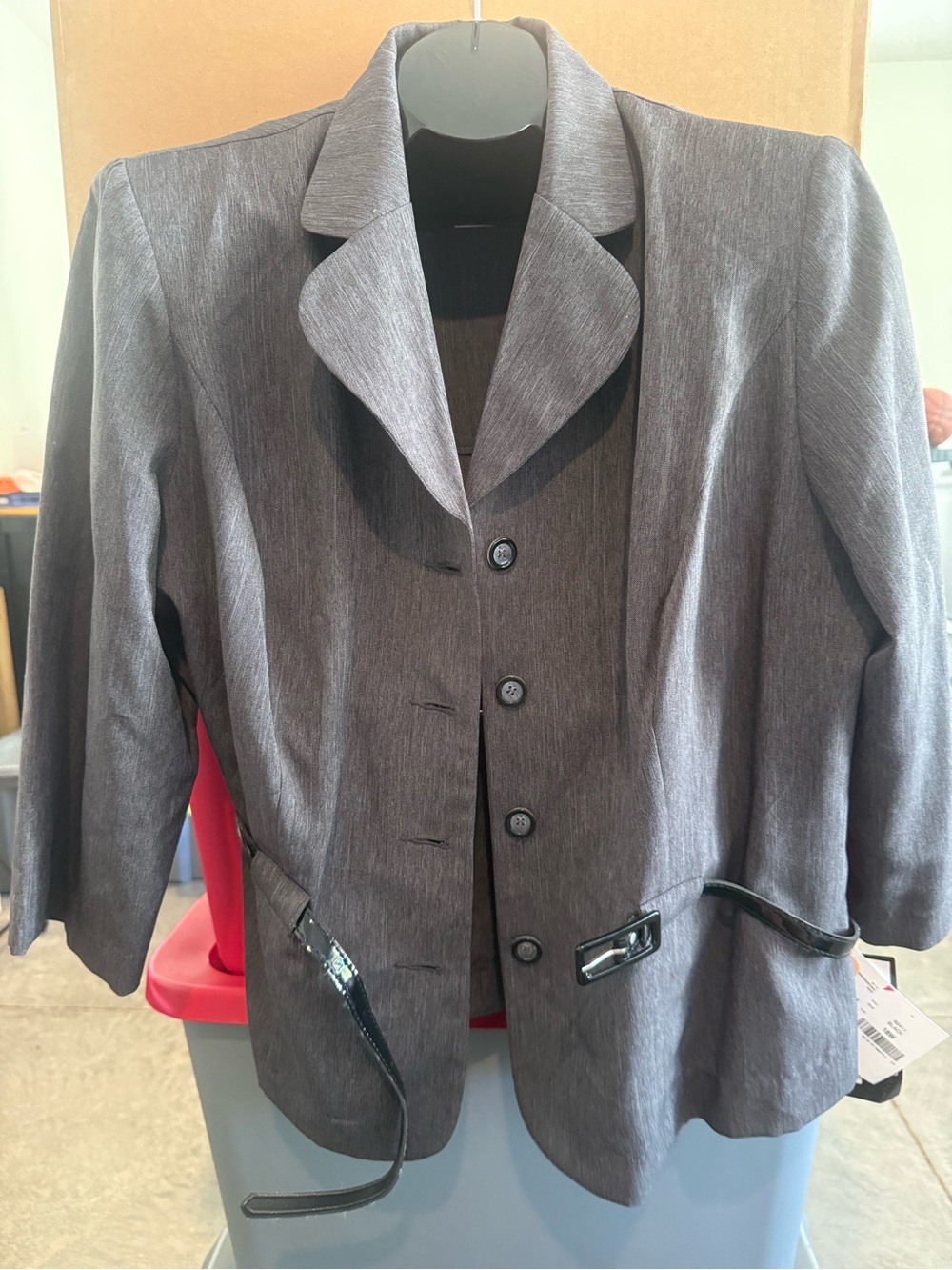 Classic Women's Gray Blazer Jacket mp78